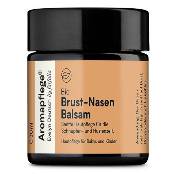 Brust-Nasen-Balsam bio, 30 ml Evelyn Deutsch Brust-Nasen-Balsam bio, 30 ml Evelyn Deutsch