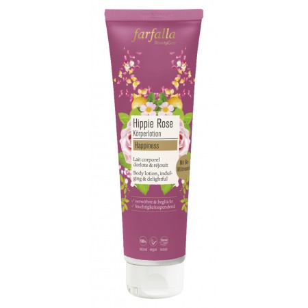 Körperlotion Hippie rose, Happiness, 150 ml Farfalla